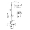 Душевая стойка WasserKRAFT A199.118.141.010.CH Thermo с термостатом, хром