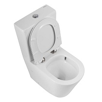 Унитаз-компакт BelBagno Flay-Tor BB2149T/BB2149CP-TOR безободковый, со смывом Торнадо, белый