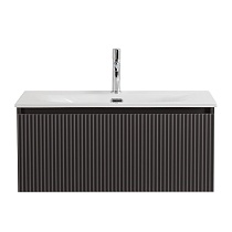 Тумба с раковиной BelBagno Uno 80 см 1 ящик, Темно-серый матовый