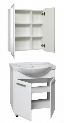Мебель для ванной Руно Эрика 70 см, белый