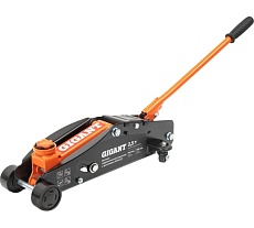 Подкатной гидравлический домкрат Gigant с фиксатором, 2,5т 140-385 мм, в кейсе GSJR-2,5T