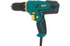 Электрическая дрель-шуруповерт FIT 300 Вт, 0-500/1650 об/мин, БзП 10 мм, резкий наклон, 25 Нм, быстрая смена щеток 80016