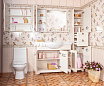 Мебель для ванной Бриклаер Кантри 105 см бежевый дуб