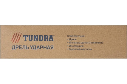 Ударная дрель Тундра патрон ЗВ до 10 мм, 400 Вт, 3000 об/мин, 48000 ударов/мин 5437455