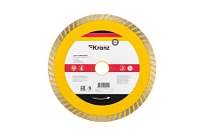Диск алмазный отрезной Турбо волна (180x22.2x2.2x10 мм) Kranz KR-90-0133