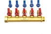 Коллектор Damento Clima с кранами 3/4"x1/2" на 5 выходов 1/25 016244