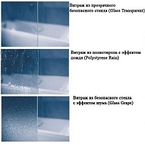 Шторка для ванны Ravak Supernova VS3-130 белая/Rain