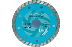 Диск алмазный турбо (115х22.23 мм) LITEWERK 18-30-115
