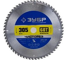 Диск пильный по дереву Чисторез (305х30 мм; 60T) Зубр 36905-305-30-60_z01