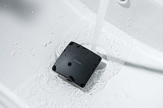 Донный клапан Aquatek AQ6004MB с переливом, Click-clack, черный матовый