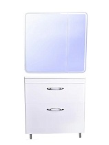 Тумба с раковиной Style Line Каре Люкс 80 см напольная, белый