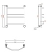 Полотенцесушитель электрический Aquanet Romeo(г2) 50x60 см