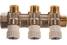 Распределительный коллектор STOUT 3/4, 3 отвода 1/2 SMB 6851 341203 RG008SFVPKN72K
