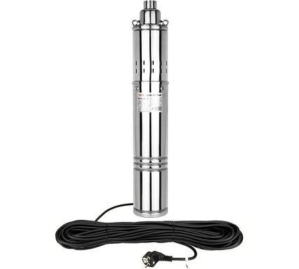 Винтовой насос JEMIX 4-QGB-1-85M Ø 102 мм (4"), мощность 550 Вт, эл.кабель 40 м, макс. напор 110 м, ном. напор 50 м, при 1.8 куб.м/ч, встроенный блок управления, материал винта сталь ВН-4-110-48