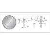 Диск пильный, пильный центр 450x60x4.8 мм, Z72 Dimar 9553170R