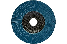 Круг лепестковый торцевой, прямой, цирконат 100% 125х22.2 мм, P-100 ABRAFORM AF-FLAP-FT-125-P100-ZR100