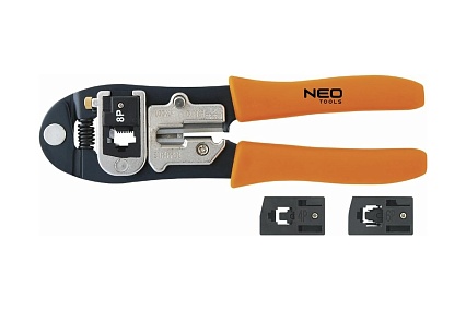 Клещи для обжима телефонных наконечников Neo Tools 4P 6P 8P 01-501
