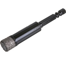 Коронка алмазная по керамограниту 12 мм PROFI 1/4 Skrab 31112