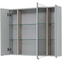 Зеркальный шкаф Aquanet Алвита New 100 см серый 00277544