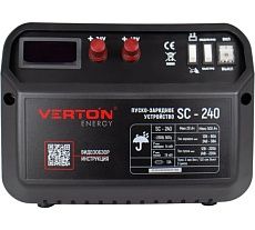 Пуско-зарядное устройство Verton Energy SC-240, 230/50В/Гц,12/24В,емк20-500Ач,ток зар/зап60А/220А 01.12780.17926
