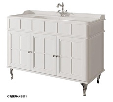 Тумба с раковиной Caprigo Borgo 120 см bianco