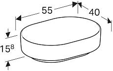 Раковина Geberit VariForm 55 см 500.774.01.2