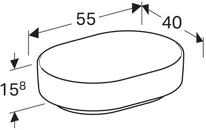 Раковина Geberit VariForm 55 см 500.774.01.2