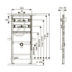 Инсталляция для писсуара TECE Profil 9320008 высота 112 см