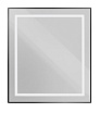 Зеркало BelBagno SPC-KRAFT-700-800-SENS-NERO 70x80 см сенсорный выключатель, черный