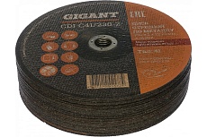 Диск отрезной по металлу (25 шт; 230x2x22 мм) Gigant CDI C41/230-2 G-2302 (Россия)