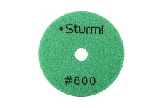 Круги шлифовальные гибкие Sturm ! 9012-D100-800