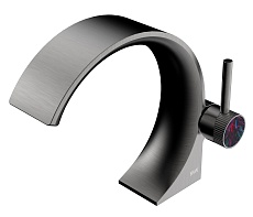 Смеситель для раковины Black&White Gravity GF-7106-GM оружейная сталь