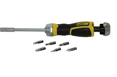 Реверсивная отвертка NIKONA длинная с насадками 7 предметов 27-607