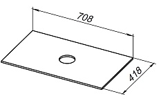 Столешница Allen Brau Liberty 75 см graphite, 1.33007.G