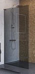 Душевая перегородка Belbagno UNO-L-1-TB-110-GR-Cr 110x200 графит, хром