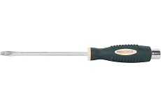 Шлицевая силовая магнитная отвертка Rockforce Profi S2 SL6.5х150мм RF-70265150(26229)