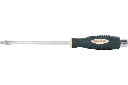 Шлицевая силовая магнитная отвертка Rockforce Profi S2 SL6.5х150мм RF-70265150(26229)