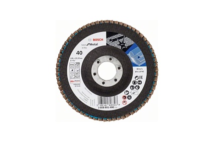 Круг лепестковый Best (керамическое зерно K40, 125х22.2 мм) Bosch 2608601490