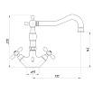 Смеситель для раковины Migliore Princeton Plus ML.PRP-8034.CRDO хром/золото