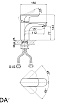 Смеситель для раковины D&K Venice Baciano DA1032101 хром