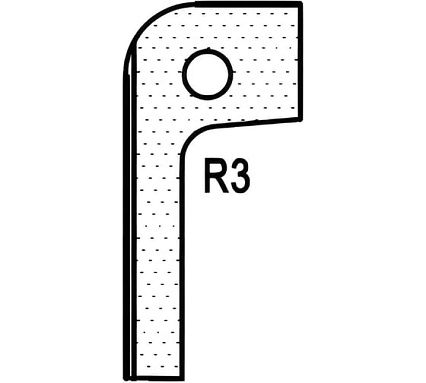 Нож радиусный T20302 R3 для 1473222212 ROTIS 744.T20302