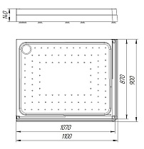Поддон для душа Радомир 1-11-0-1-0-122 110x90 L