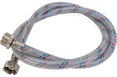 Подводка для воды AQUALINE нейлон/ПВХ стальнаягайка вн-нар 1/2 - 100 см 04878