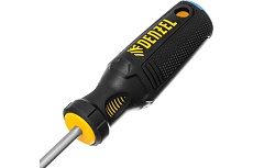 Отвертка Denzel SL6x150 мм, S2, трехкомпонентная рукоятка 121997
