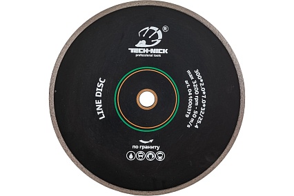 Диск алмазный сплошной по граниту LINE DISC (300х32/25.4 мм) TECH-NICK 41000379