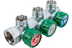 Регулируемый коллектор с 3 отверстиями FAR 3/4&quot; М24х19 FK 3850 C34