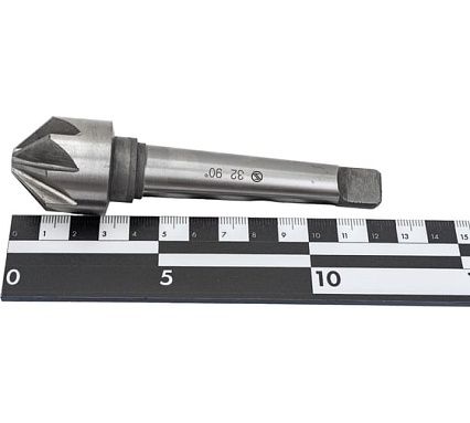 Зенковка коническая 90 градусов (32х32х124 мм; КМ2; Р6М5; тип 10; Z=8; ГОСТ 14953-80) ИНСТУЛС 00001220039