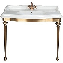 Консоль с раковиной TW Bristol 105 см бронза