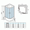 Душевая кабина WeltWasser Halle 1002 100x100 хром, прозрачное