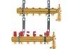 Комплект коллекторов Danfoss FHF-6 set с кронштейнами и воздухоотводчиками 6 контуров 088U0706